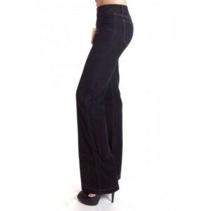 J BRAND JEANS Malik BLACK BELL Wide Flared Jeans